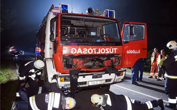 Szarvassal ütközött egy tűzoltóautó